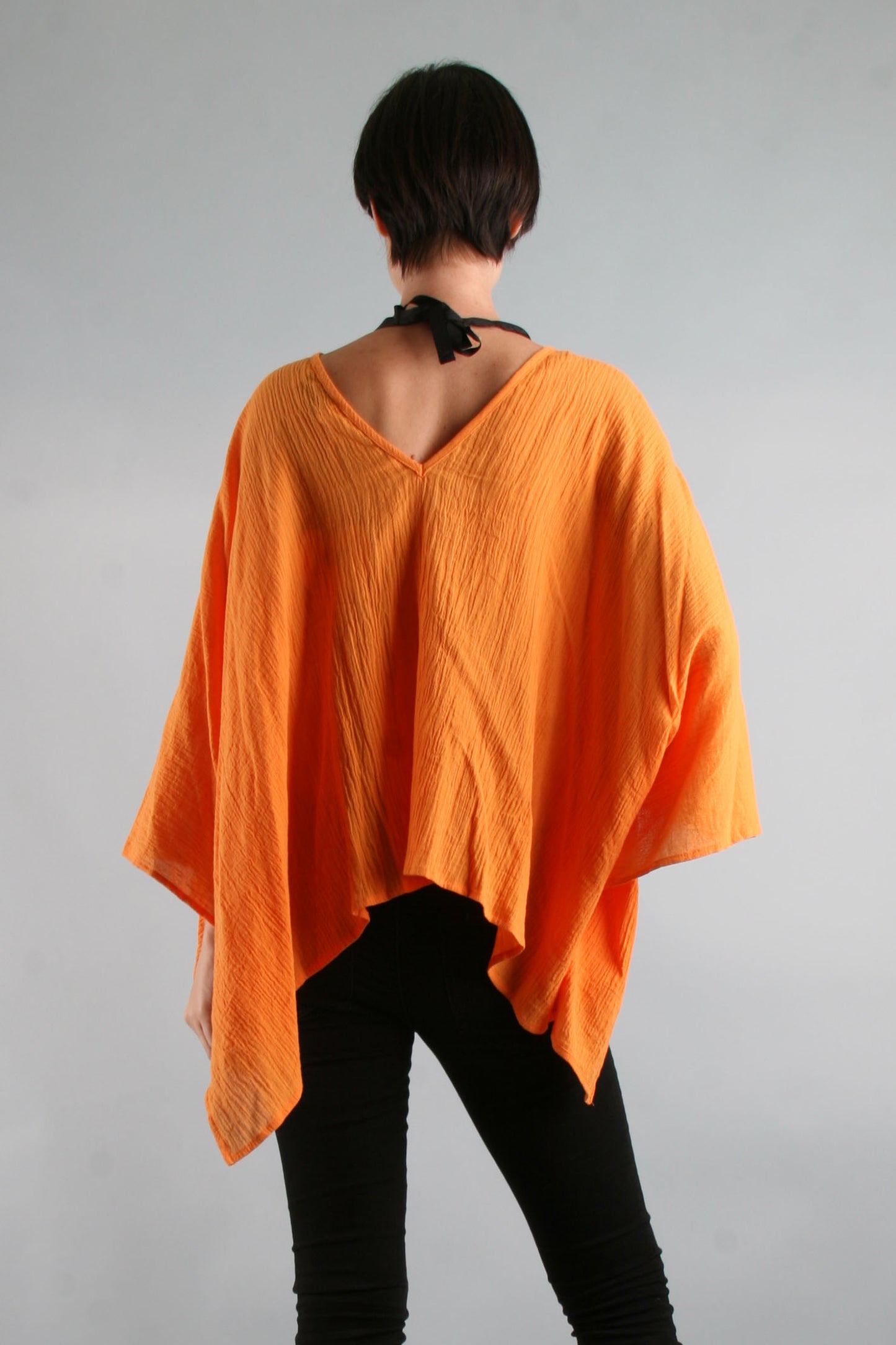 FIONA PONCHO TOP (ORANGE)- VT7447