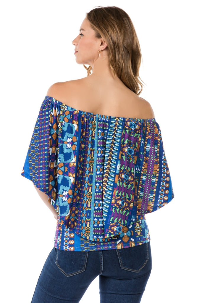 LUCCA CONVERTIBLE TOP (NAVY MULTI)- VT7463-LUCCA