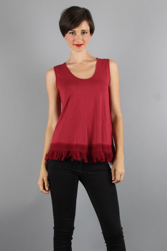 Solid Tank Top-VT9155 S