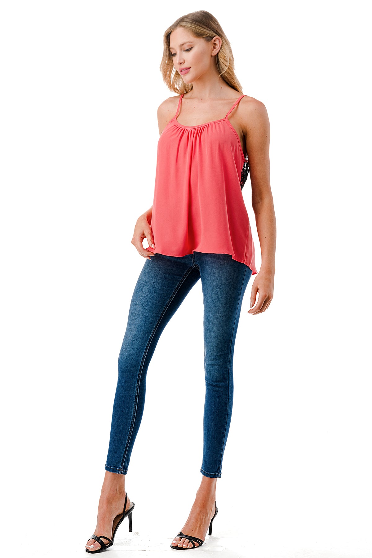 REGINA TOP (CORAL)-VT9715