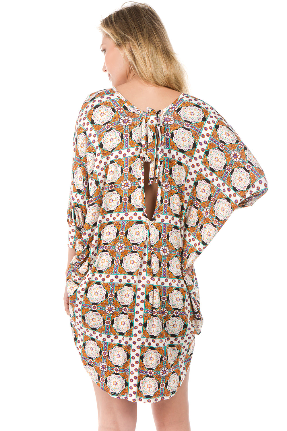 DARLA CAFTAN DRESS (Ivory)- D7572